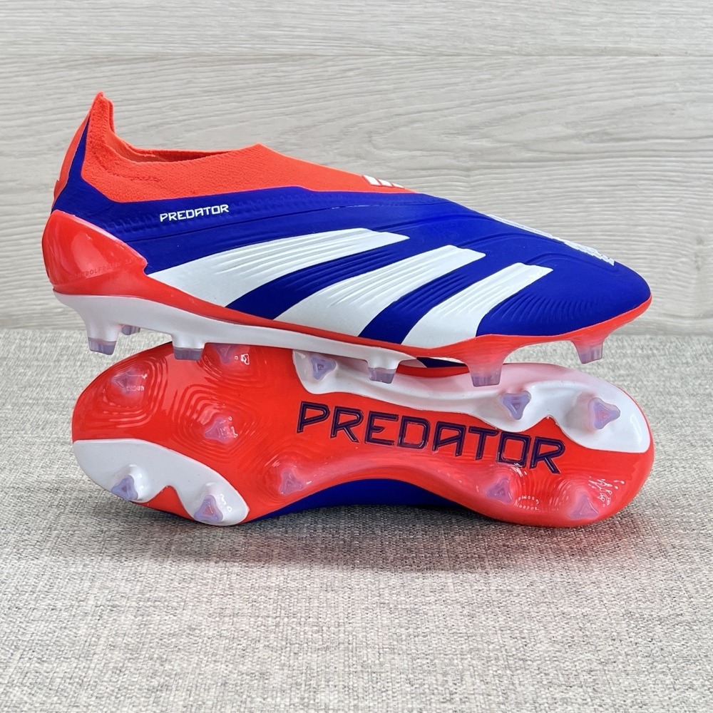 Adidas Predator Elite LL FG Soccer Cleats Laceless Blue New Mens 7 / Women 8